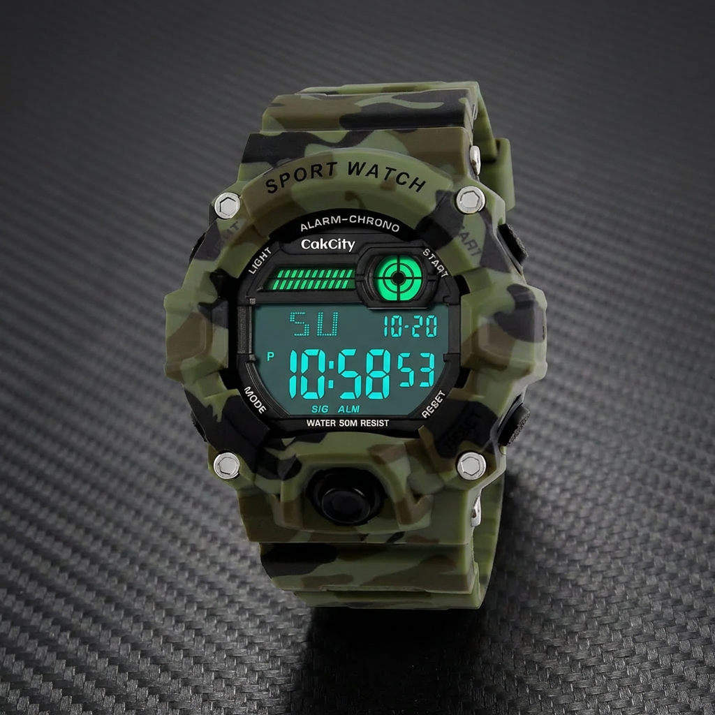 ساعة CakCity الميدانية  🎖️🌲