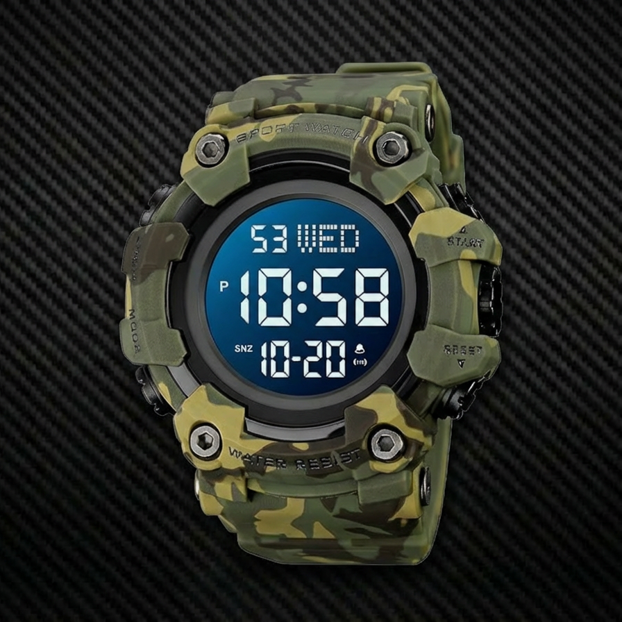 ساعة الكوماندوز الرقمية  🎖️🌲